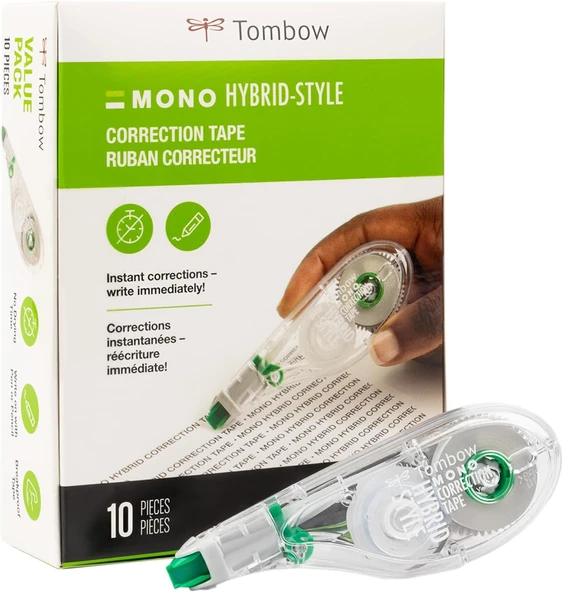 Tombow Mono Hibrit Düzeltme Bandı 10/Paket, 16"X394" ürün görseli 1