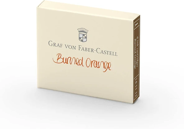 Graf Von Faber-Castell Dolma Kalem Kartuşu 6'Lı Yanık Turuncu ürün görseli 1