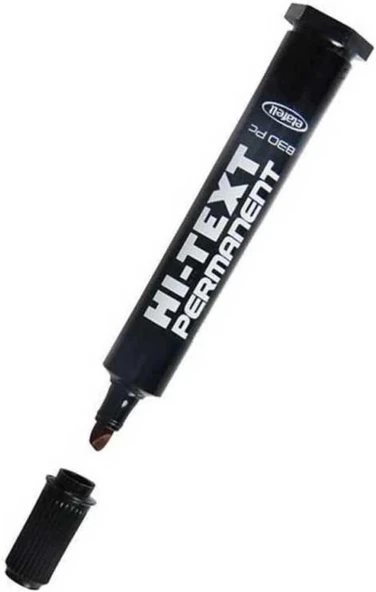Hi-Text Permanent M. Kesik Uçlu Siyah 830Pc ürün görseli 1
