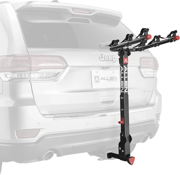 Allen Sports Deluxe+ Kilitleme Hızlı Çıkarma 3'Lü Bisiklet Taşıyıcı, 1 1/4 Inç 2 Inç Bağlantı Için, Model 830Qr ürün görseli 1