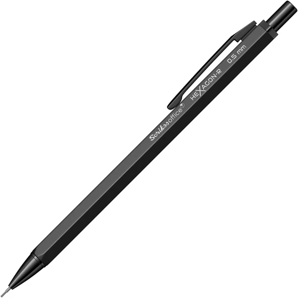 Scrikss Office Hexagonr Mekanik Kurşun Kalem Siyah 0.5 Mm ürün görseli 1