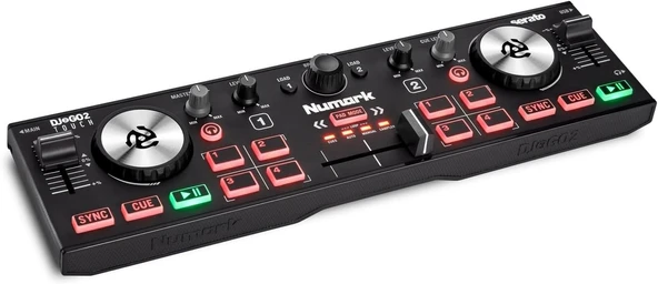 Numark Dj2Go2 Touch – Yolculuk Için Dj – 2 Panelli Usb Dj Konsolu, Ses Arayüzü Kapasiteli Jogwheels, 4 Pad Modu; Yazılım Dahil ürün görseli 1