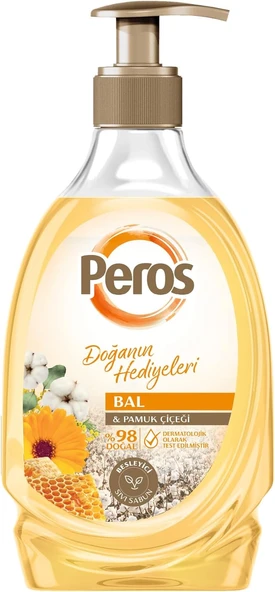 Peros Doğanın Hediyeleri Bal & Pamuk Çiçeği Sıvı Sabun 400 G ürün görseli 1