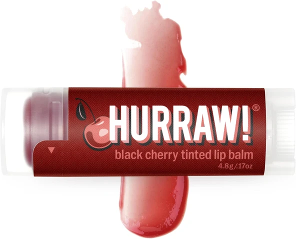 Hurraw Black Cherry Tinted Lip Balm Dudak Balmı Vişne 4.8G ürün görseli 1