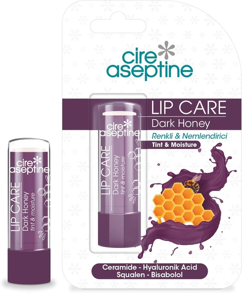 Ci̇re Asepti̇ne Dark Honey Renkli Dudak Bakım Kremi ürün görseli 1