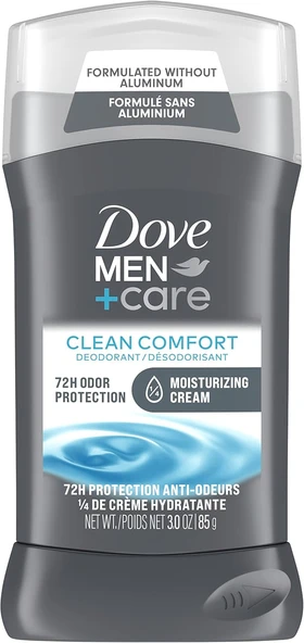 Men+Care Deodorant Çubuk Alüminyumsuz Formül 48 Saat Korumalı Temiz Konfor Deodorant E Vitamini Üçlü Etkili Nemlendirici Erkekler Için, 3 Ons (1 Paket) ürün görseli 1