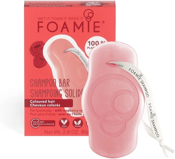 Foamie The Berry Best Katı Şampuan – Boyalı Saçlar İçin Renk Parlaklık ürün görseli 1
