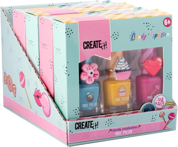 Create İt! Oje Yüzük Seti - Cupcake - Candy Explosion ürün görseli 1