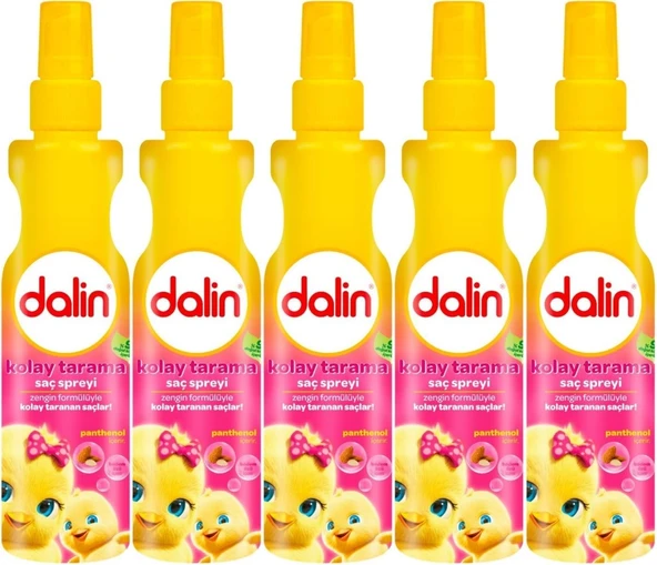 Dalin Kolay Saç Tarama Spreyi, 200 Ml, Badem Özlü, Panthenol İçeren, 5'Li Set ürün görseli 1