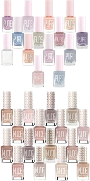 Pastel Synee Oje Pure 14 - Nude 16 Full Set (30 Adet) ürün görseli 1