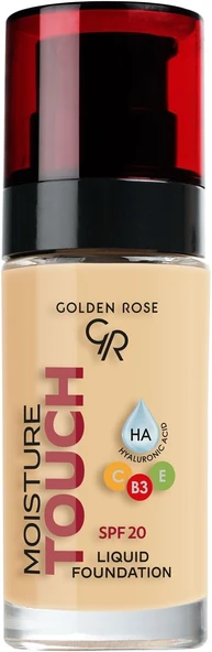 Moisture Touch Foundation No: 108 - Hyaluronik Asitli Nemlendirici Fondöten Spf 20-30 Ml ürün görseli 1