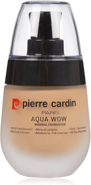 Pierre Cardin Aqua Wow Mineralli Su Bazlı Fondöten Medium Skin With Very Warm (30 Ml) ürün görseli 1