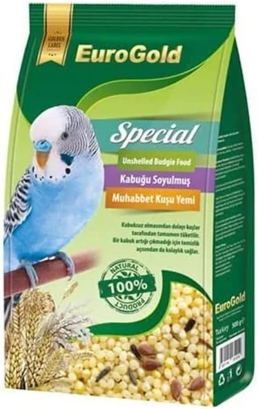 Eurogold Special Kabuksuz Muhabbet Kuşu Yemi, 500 Gr ürün görseli 1