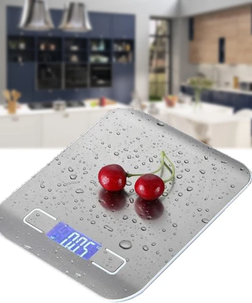 Mobee Crown 7010 5 Kg Mutfak Tartısı Lcd Ekranlı Dijital Hasas Terazisi Pilli Gri 1410 ürün görseli 1
