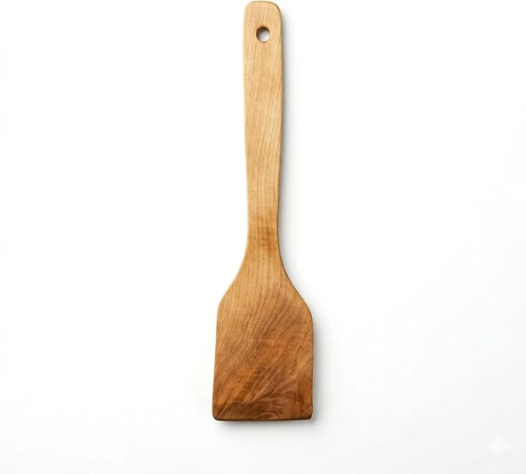 Ahşap Spatula, 28 Cm Doğal Kayın Ağacı Yemek Kaşığı, Yapışmaz Tavalar İçin Çizmez Mutfak Servis Gereci, El Yapımı Uzun Saplı Hamur Servis Spatulası, Mutfak Seti Yardımcısı ürün görseli 1