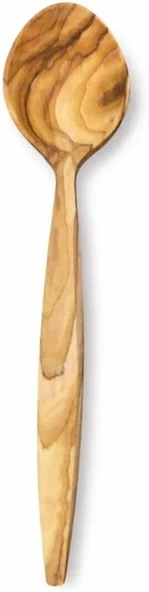 Doğal Zeytin Ağacı, El Yapımı Servis Kaşığı, 23 Cm, Ahşap, Kahverengi, Bpa Free, 1 Adet ürün görseli 1