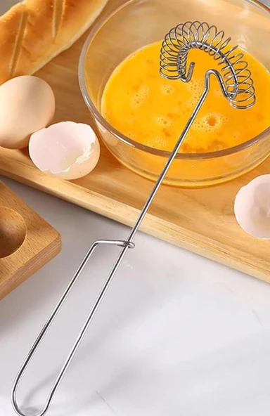 Busstier Yaylı Yumurta Çırpıcı Metal Mikser Sos Karıştırıcı Pratik Mutfak Aparatı ürün görseli 1