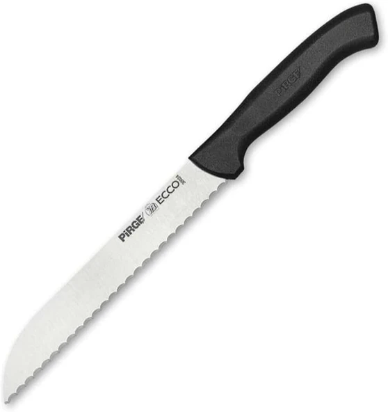 Pirge Ekmek Bıçağı Dişli - Siyah / 17,5 Cm ürün görseli 1