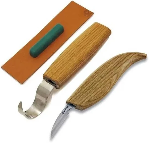 Beavercraft S02 Ahşap Kuksa Kaşık Oyma Bıçağı Seti ürün görseli 1