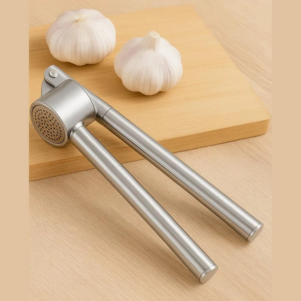 Sarımsak Ezici Presi Garlic Press Sarımsak Kesici,Sarımsak Ezici,Sağlam Paslanmaz Çelik Saplı,Pratik Kaliteli Malzeme ürün görseli 1