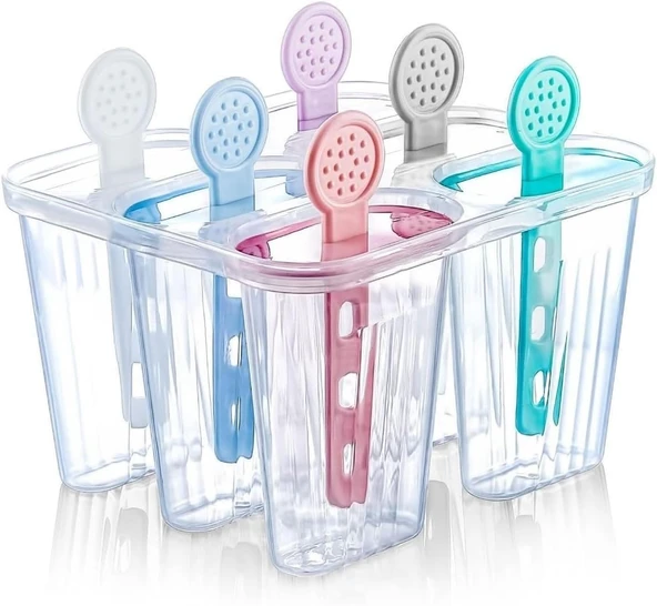 Arvale 6 Bölmeli Dondurma Kalıbı Çubukları - Bpa Free - 7,5 X 5,5 X 3 Cm ürün görseli 1