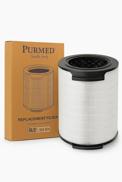 Purmed Ac1711 / Ac1715 Hava Temizleyici Filtre – Fy1700/30 Ile Hepa + Aktif Karbon Katmanlı Yedek Filtre ürün görseli 1