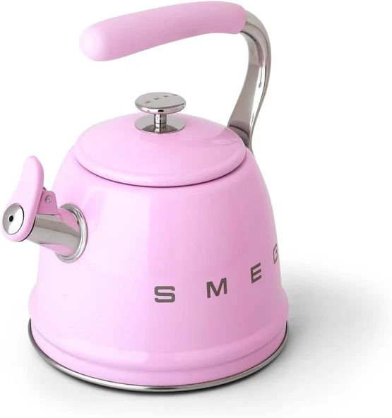 Smeg 50'S Pembe Set Üstü Islıklı Kettle 2.3 Lt ürün görseli 1