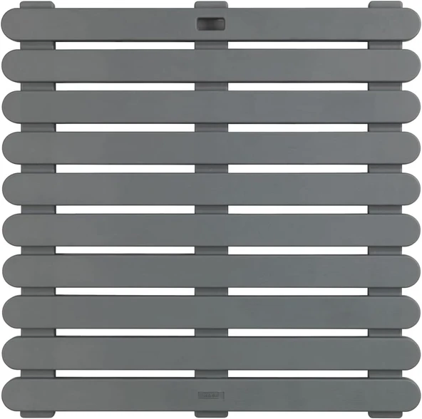 Wenko İç Dış Mekan Banyo Paspası Gri 55 X 55 Cm Duş Paspası, Duş Paspası, Banyo Paspası, Yüzme Havuzu Paspası, Kaymaz Yapılı Sauna Paspası Gri ürün görseli 1