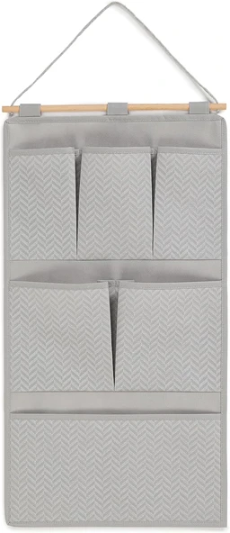 Textile Gri Balıksırtı Duvar Tipi Düzenleyici 35 X 65 Cm ürün görseli 1