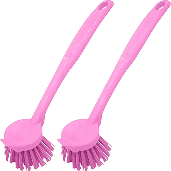 Promosyonca Lavabo Temizleme Fırçası, 2 Adet (Pembe) ürün görseli 1