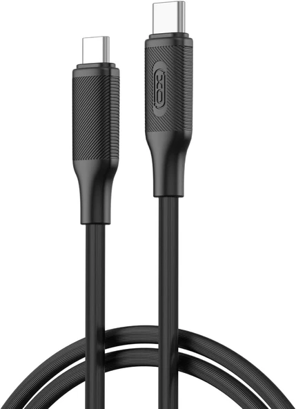 Xo 60W Hızlı Kablosu | Nb-Q265B | 1 Metre | Veri Transferi | Silikon Tasarım, Kırılmaya Karşı Dayanıklı Kablo (Siyah) ürün görseli 1
