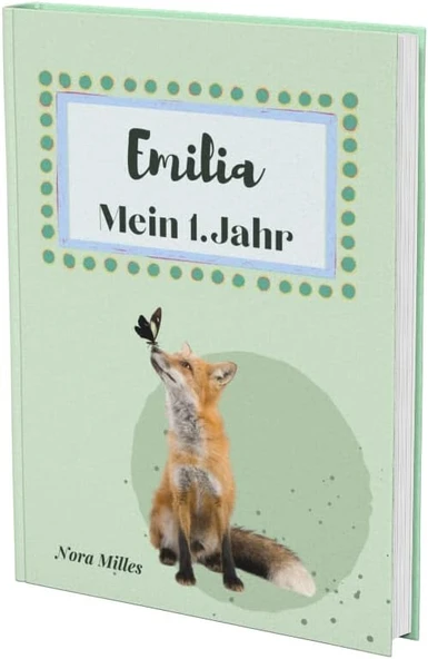 Emilia- Mein Erstes Jahr: Supersüßes Babyalbum Personalisiert Für Emilia. Mit Total Schnuckeligen Tieren- Für Die Schönsten Erinnerungen & ... Zur Geburt Als Baby Tagebuch 1. Jahr. ürün görseli 1