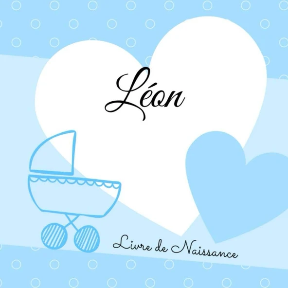 Leon Livre De Naissance: 21X21Cm - Carré - Personnalisé - Interieur Couleur, Album Photo, Messages Souvenirs À Compléter ürün görseli 1