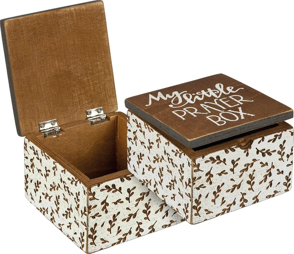 Primitives By Kathy Menteşeli Ahşap Kutu - My Little Prayer Box ürün görseli 1