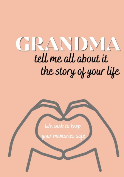 Independently Published Tell Me All About It, Grandma A Grandmother'S Guided Journal And Memory Keepsake Book (Tell Me All About It, The Story Of Your Life Series Books) ürün görseli 1