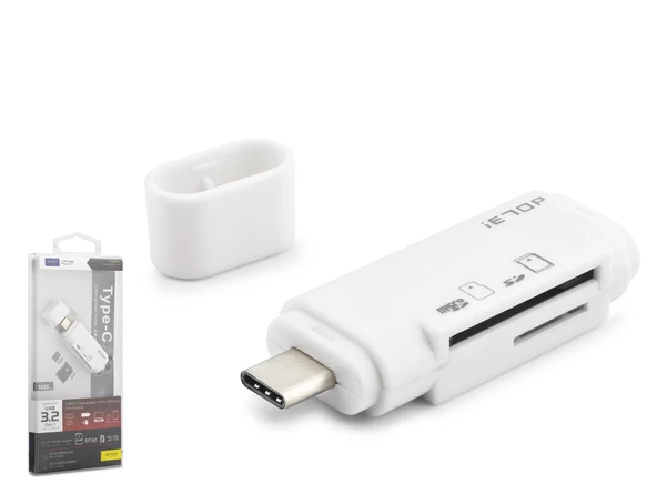 Type-c 3.2 Gen1 Kart Okuyucu Sd Microsd 5 Gbps Beyaz TC301 ürün görseli 1