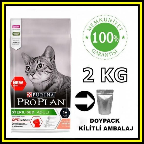 Proplan Sterilised Somonlu Kısırlaştırılmış Kedi Maması 2 Kg Açık Mama ürün görseli 1