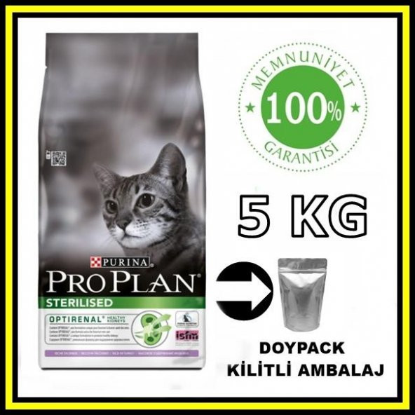 ProPlan sterilised hindili kısırlaştırılmış kedi maması 5 kg açık mama ürün görseli 1