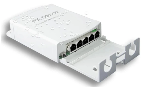 Teldata TLD-EXP Poe Extender 10-100-1000 1 İnput 4 Output 12W İç Ortam (KDO)