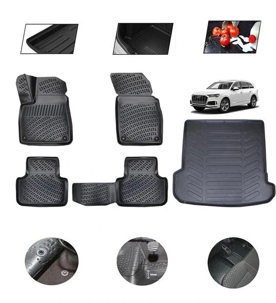 Q7 2017 Model 4D Bagaj Paspas Set