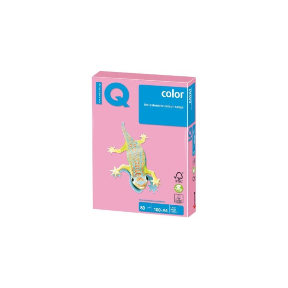 Mondi IQ Color Renkli Kağıt A4 80 Gr Fosforlu Pembe 500 Lü (1 Koli 5 Paket) ürün görseli 1