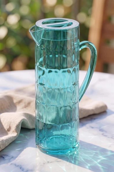 Arkilik Allegra 1,5 Lt Aquamarin Sürahi (Buzdolabı Kapak Rafına Sığar)