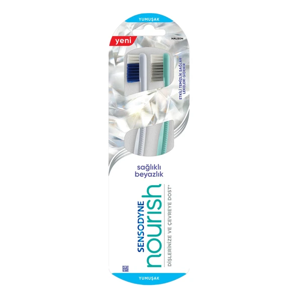 Nourish Sağlıklı Beyazlık Yumuşak Diş Fırçası 1+1 (8'li Paket)