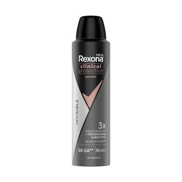 Men Clinical Protection Invisible Spray Deodorant 150 Ml (6'li Paket)