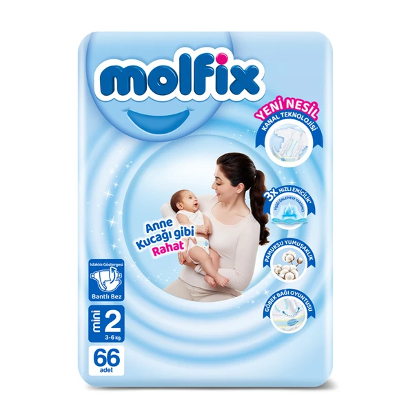 Avantajlı Paket 2 Beden Mini 3-6 Kg 66'lı (7'li Paket)