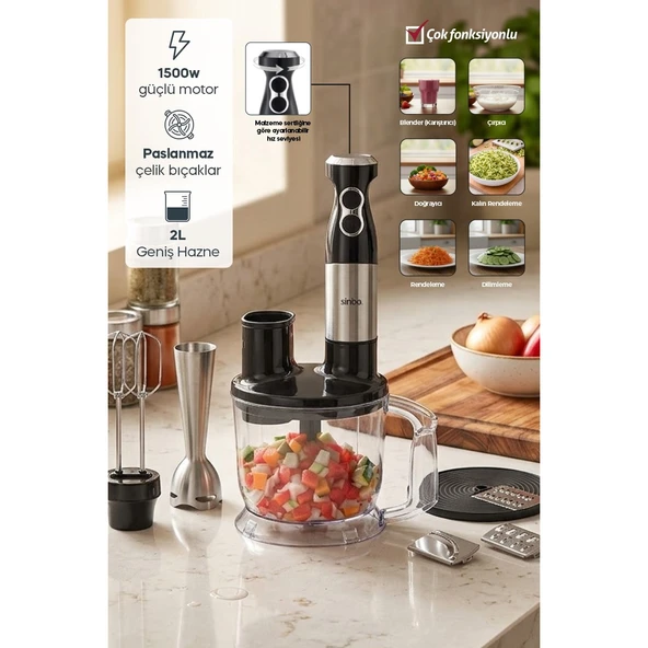 SINBO SHB-7532 EL BLENDER SETİ