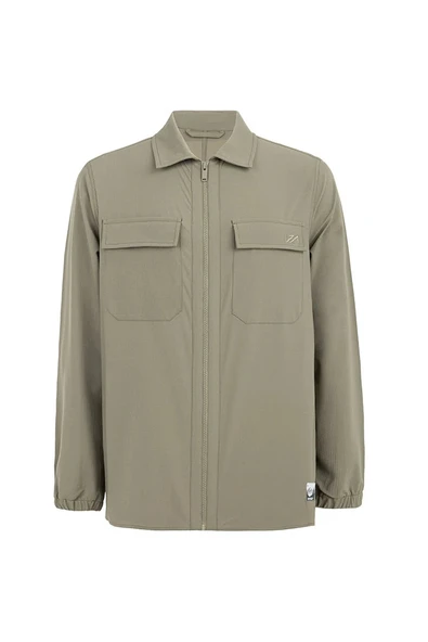 Ripstop Field Tactical Fermuarlı Gömlek Açık Haki