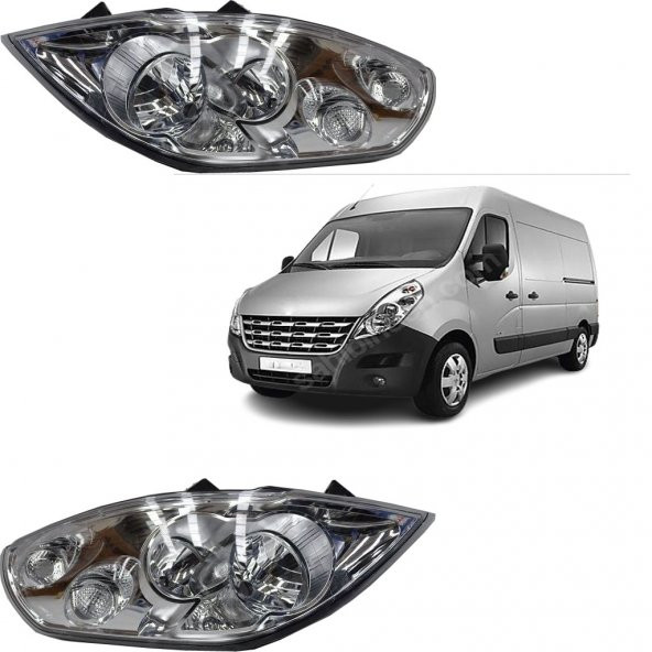 RENAULT MASTER III SAĞ&SOL FAR TAKIMI 2 ADET MOTORSUZ ürün görseli 1