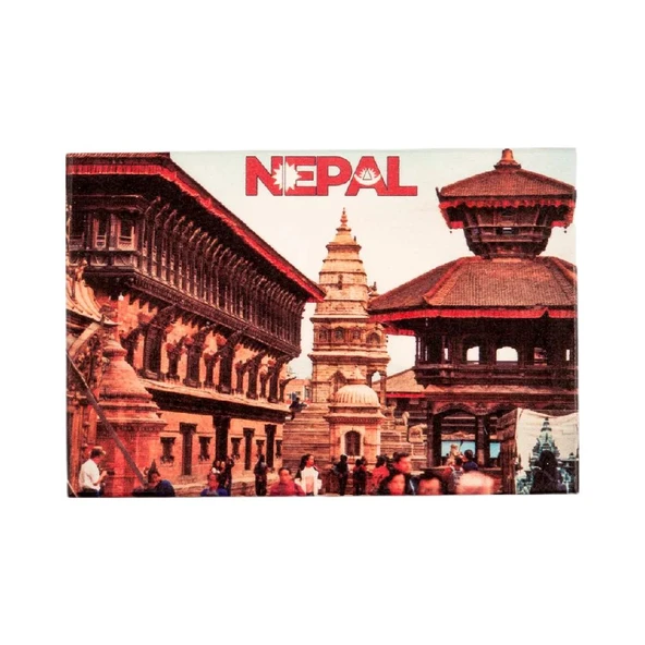 Nepal Temalı Ahşap Kartpostal Magnet ürün görseli 1