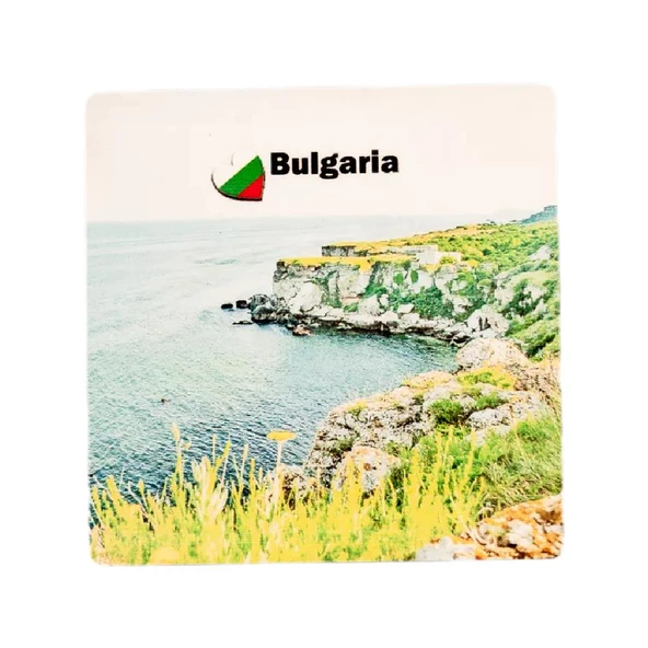 Bulgaristan Temalı Ahşap Bardak Altlığı ürün görseli 1